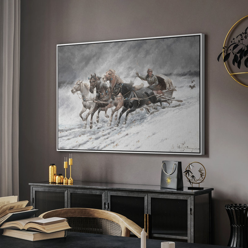 Animal rétro - XXVI, Toile encadrée flottée blanche, H 17 po x l 25 po