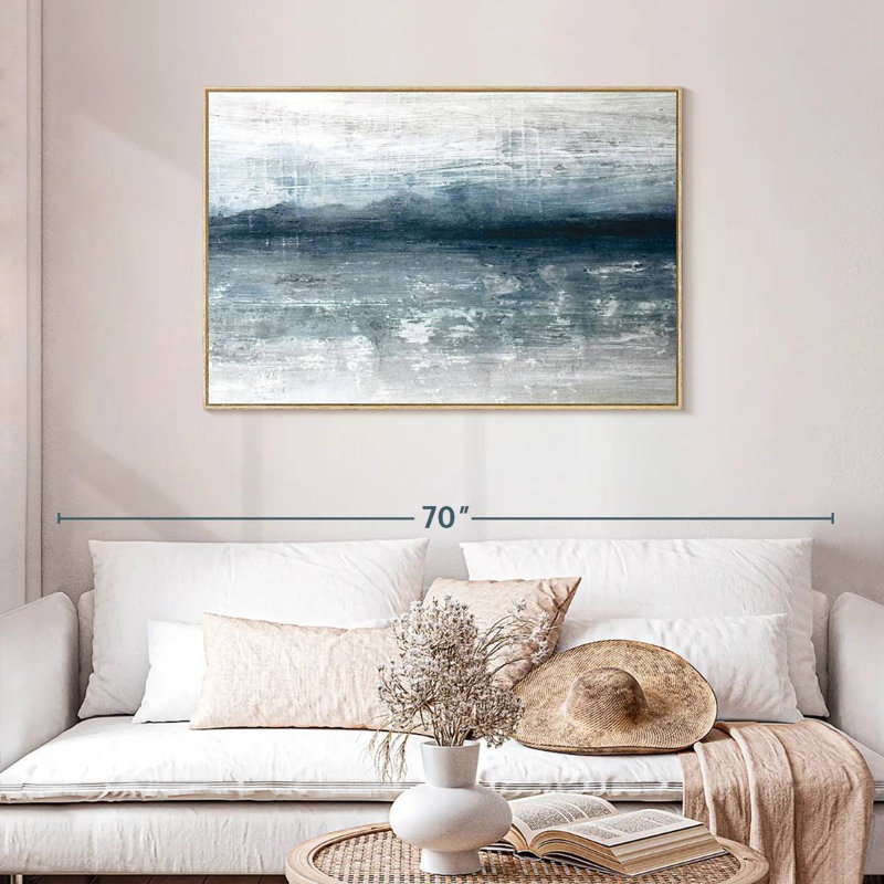 Horizon Clote, Cadre flottant en bois naturel, 43 po x 29 po