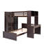 Lit mezzanine avec lit autonome, tablettes, bureau et garde-robe-180582941-180582940