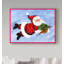 « père noël et holly », art sur toile-31977890
