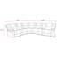 Canapé modulaire inclinable 6 pièces Blagota