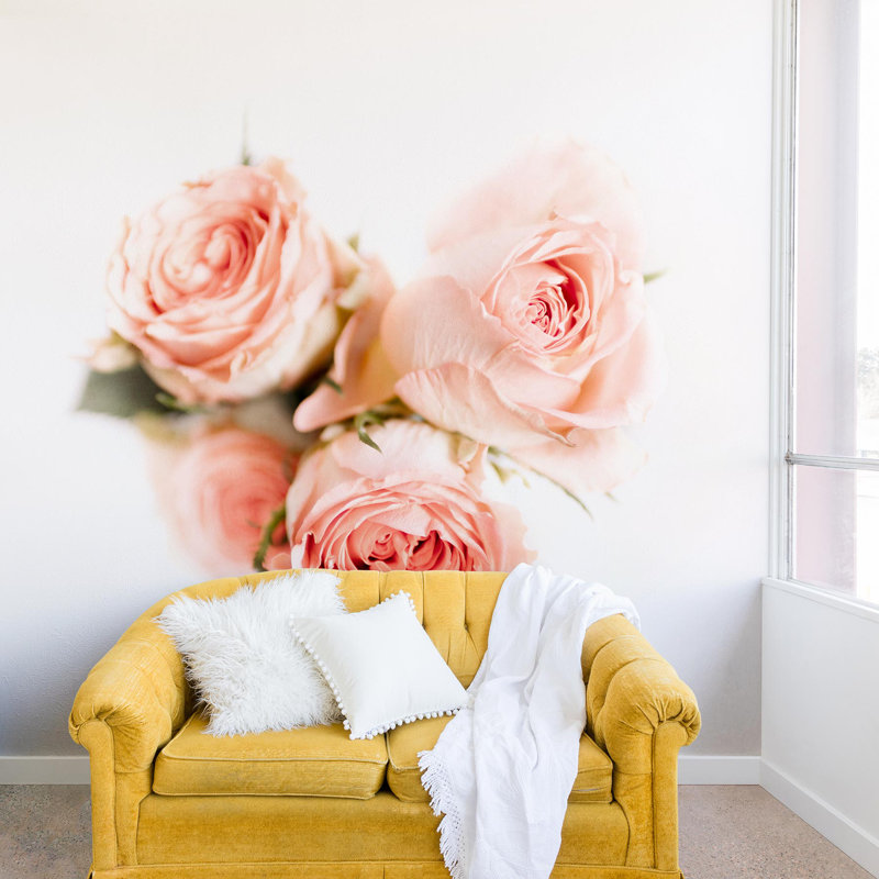 Peel & Stick Floral Wall Mural, 96" L x 144" W