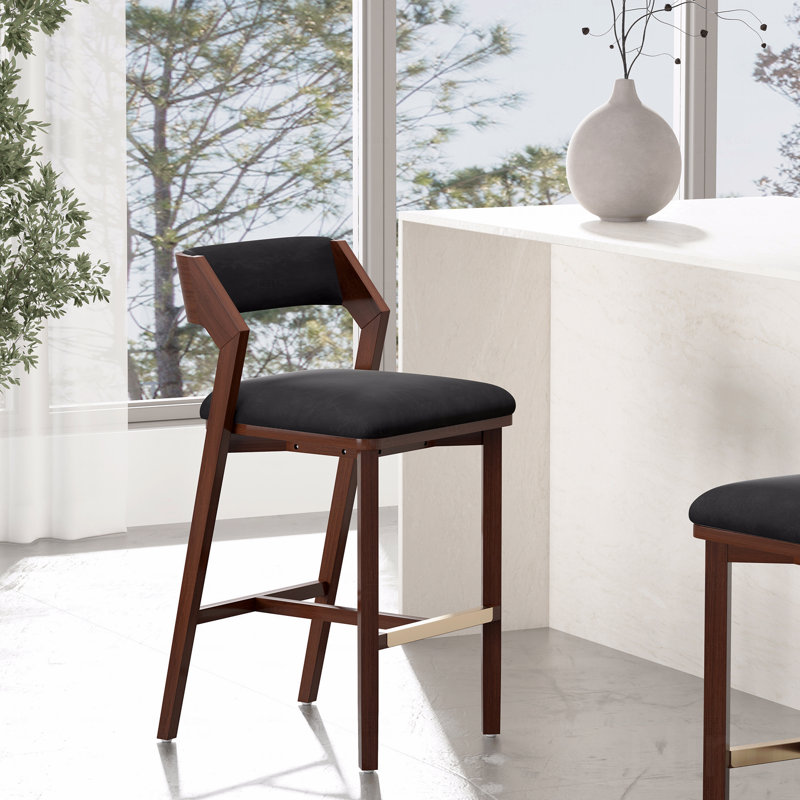 Tabouret de bar, Velours noir