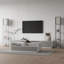 Floor Lamp with 3 Layers Wooden Shelves, Modern 160cm Standing Light Reading Lamp for Living Room-1073875170