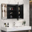 Lumières à intensité variable de 36 po x 26 po avec miroir à DEL noir