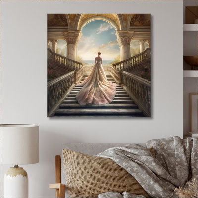 «Dreamy Wedding Day I» - Femme romantique, art mural