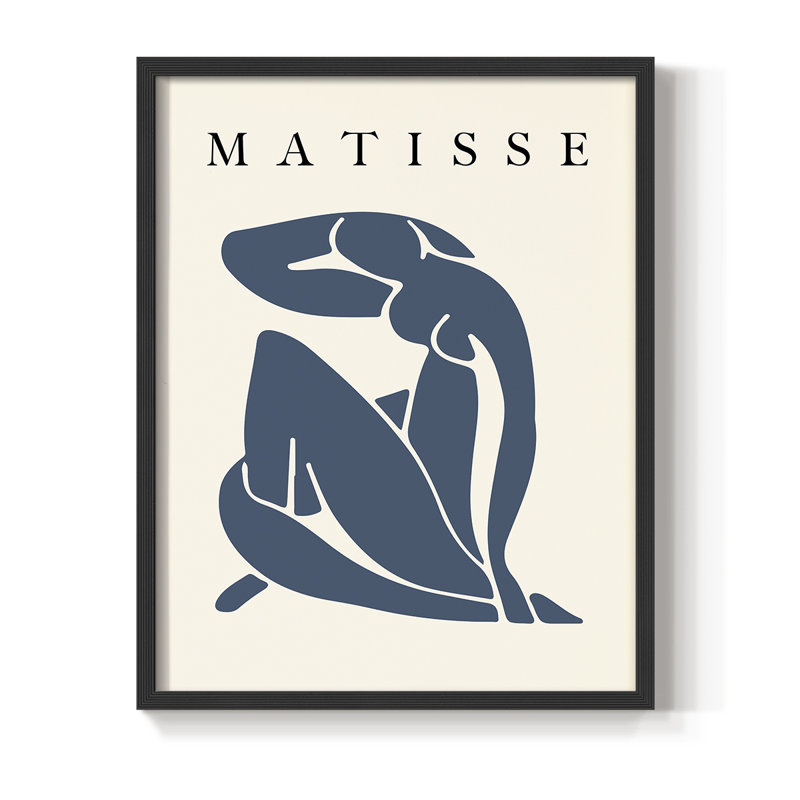 Matisse CECL XXXI, reproduction encadrée - bois massif, Noir, H 20 po x l 16 po