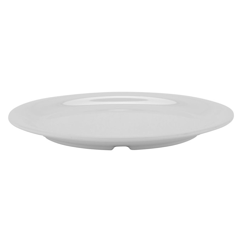 Assiette plate de qualité commerciale GET NP-9-DW, 9 po, blanc diamant (ensemble de 12)