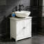 Élégant meuble-lavabo à piédestal et armoire de salle de bain sous le lavabo-130604233