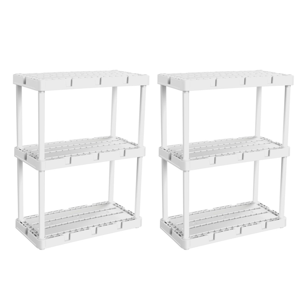 12'' W Plastic Shelving Unit (Set of 2) Gracious Living