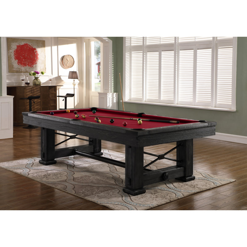 Table de billard en ardoise Rio Grande avec installation professionnelle (valeur de 895 $) incluse, Corbeau blanchi