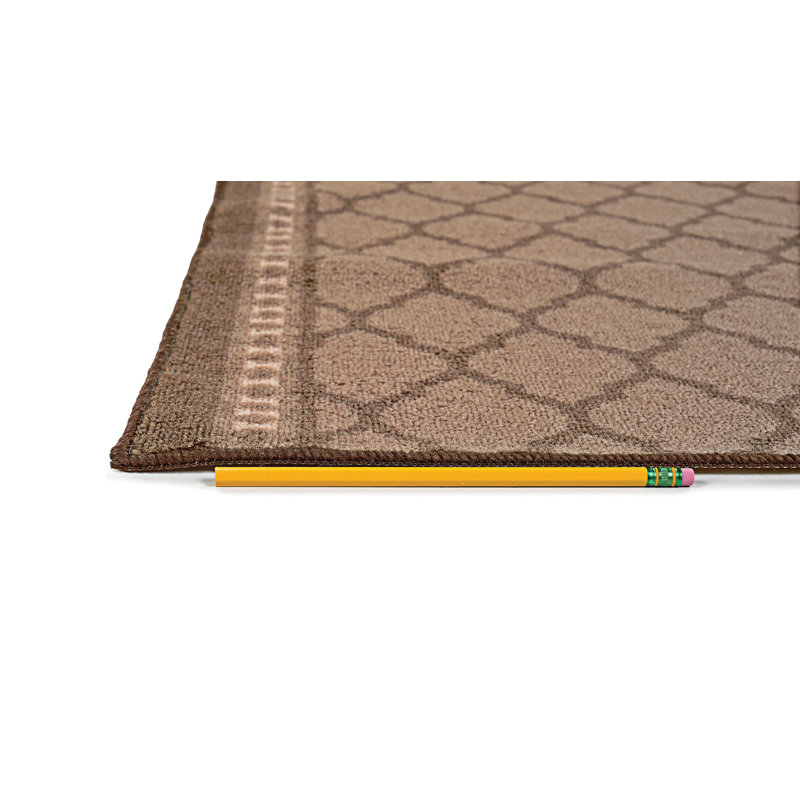 Tapis brun Miya Custome, Tapis de couloir 2 pi x 14 pi