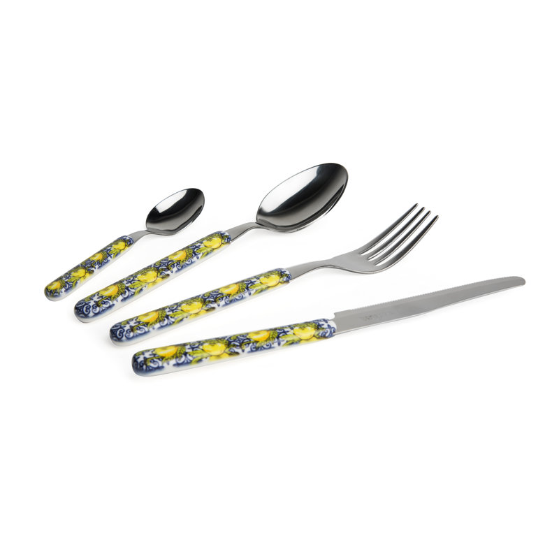 Amalfi 24 Piece Stainless Steel Cutlery Set, Service For 6