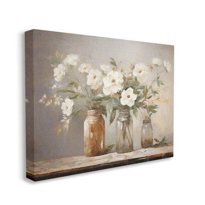 Vintage Farmhouse Blooms Wall Plaque Art by Ramona Murdock