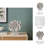 Sculpture Polyresin Abstract Layered Petal Design Decorative Accent For Home Office Bedroom Living Room Decor - 12" White