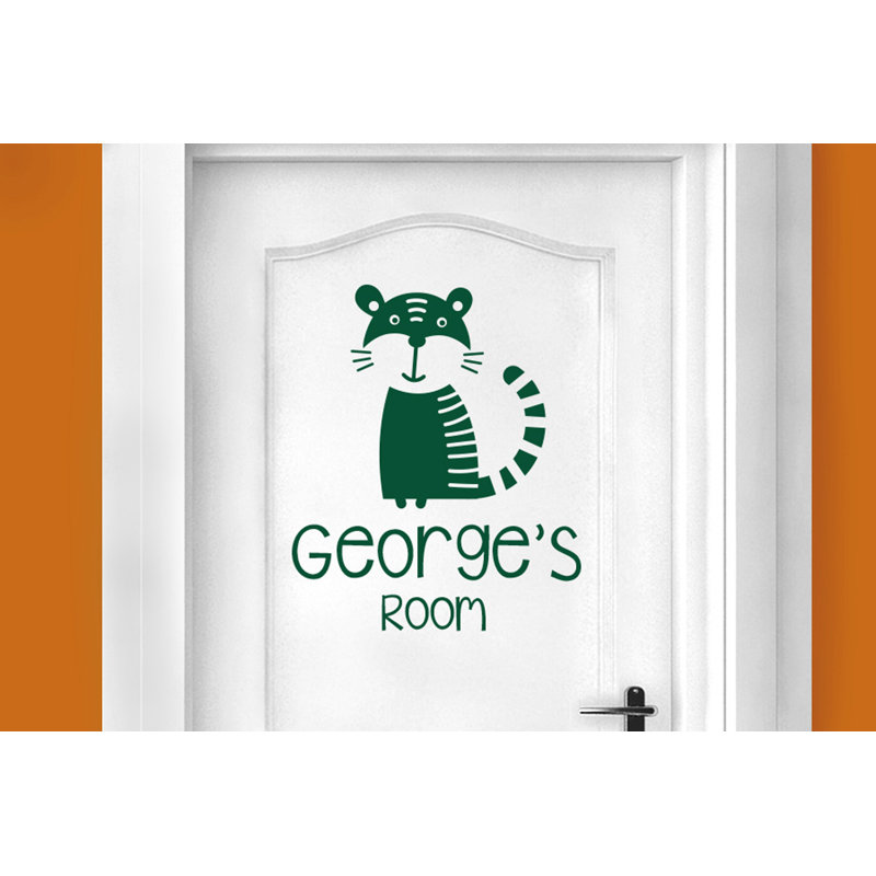 Animals Wall Decal, Dark Green