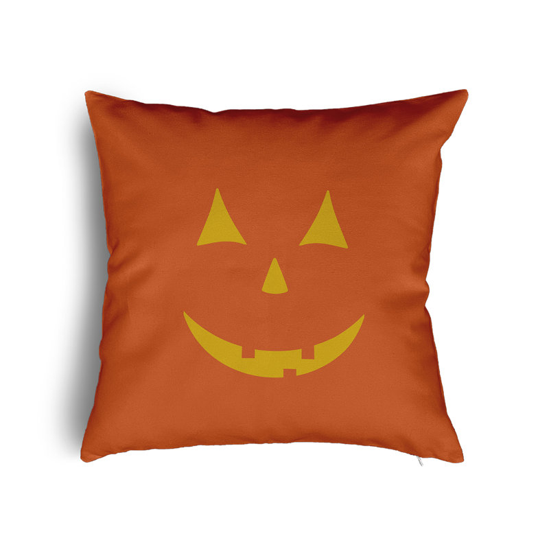  Polyester Square Pillow Cover & Insert, 16" x 16", Nutmeg