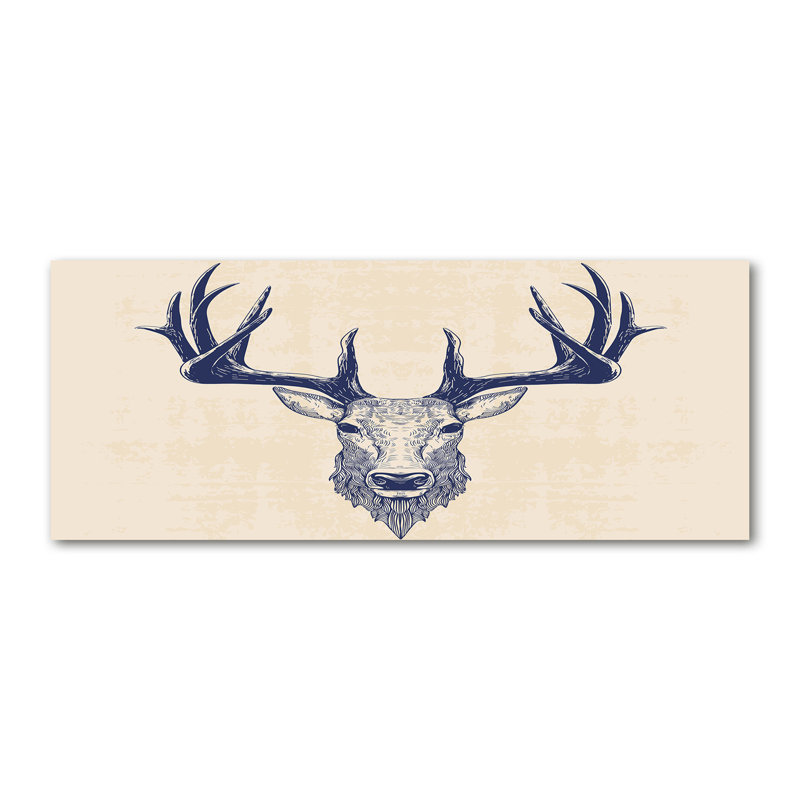 Deer Head - Wrapped Canvas Print