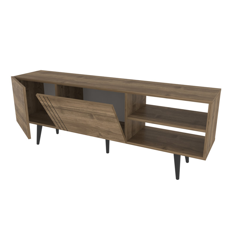 Wilfred TV Stand for TVs up to 72"   , Brown