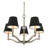 Denniston 5 - Light Steel Dimmable Chandelier
