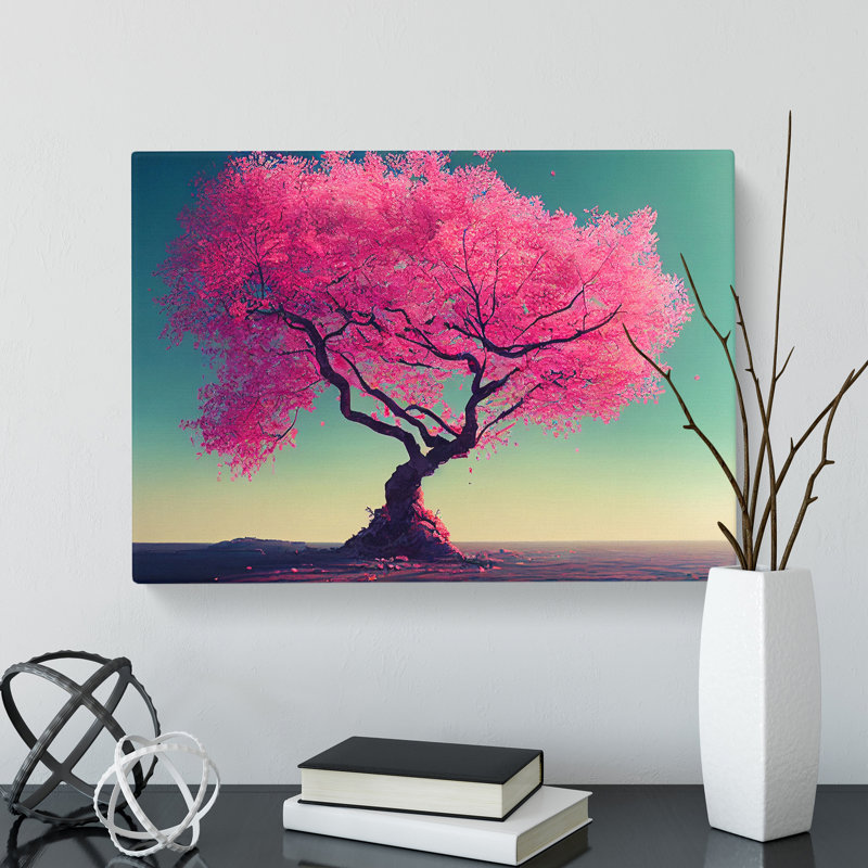 Delightful Cherry Blossom Tree - Wrapped Canvas, 35cm H x 50cm W x 3cm D