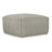 Safford 20"W Woven Recycled Polyester Upholstered Indoor/Outdoor Square Pouf-1574297403