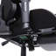 Fauteuil de jeu de course et de course inclinable, réglable et ergonomique en similicuir avec repose-pieds-75716612