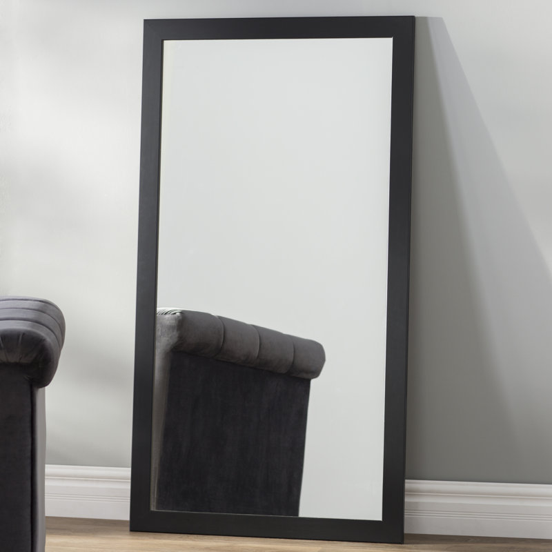 Flat Mirror, 65.5" H x 30.5" W, Brush Brown