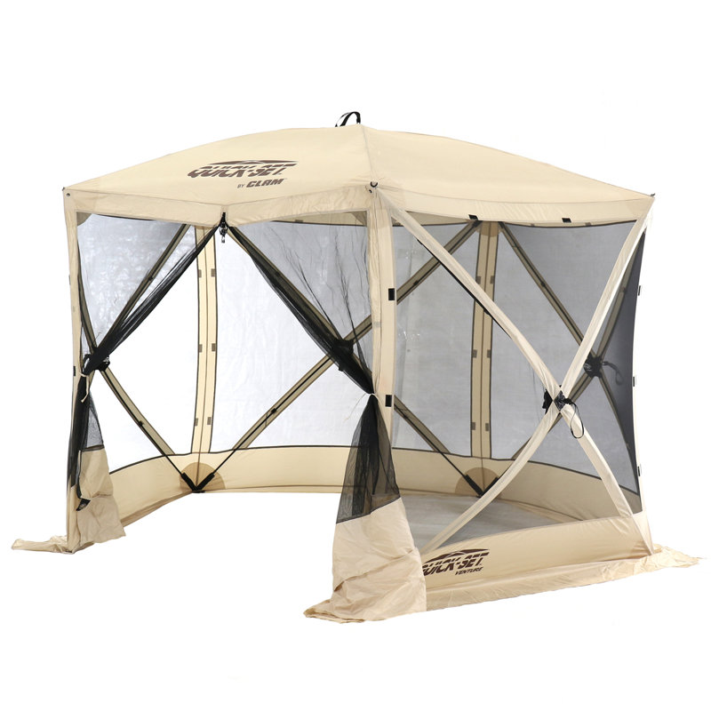 D Aluminum Canopy, Green, 82" H x 108" W x 108" D