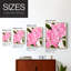Reproduction encadrée néon rose poinsettias II - bois massif-853896107-853895762