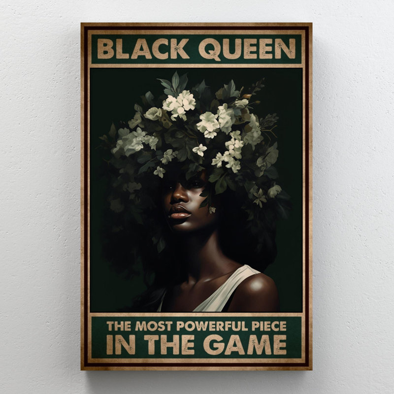 La reine noire est la pièce la plus puissante, H 20 po x l 16 po x P 1,25 po