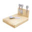 Ensemble de planche à fromage et de couteaux Asiago Zuri