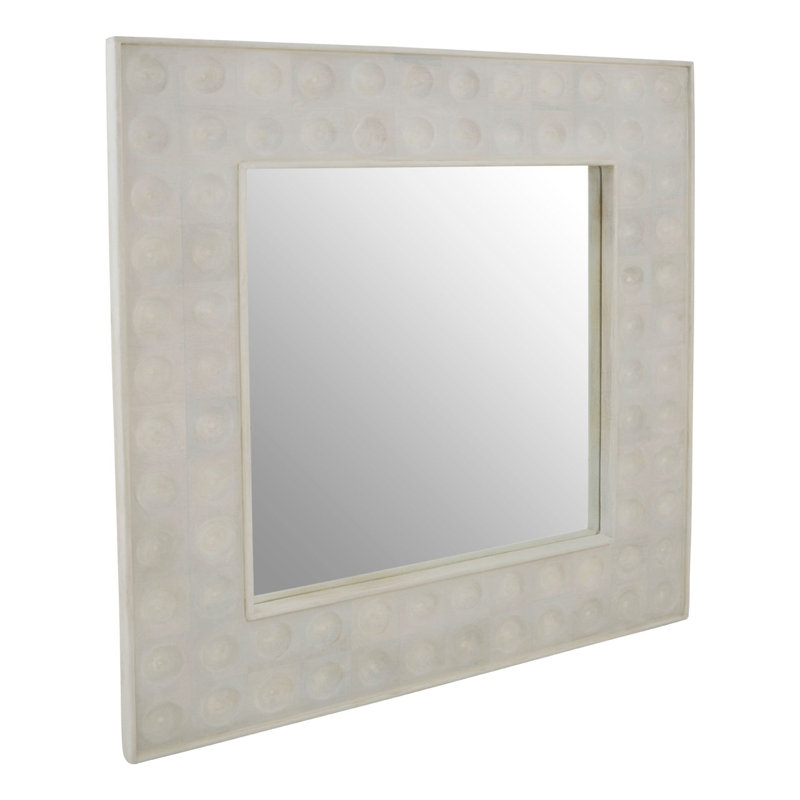 Komi Solid Wood Flat Wall Mirror