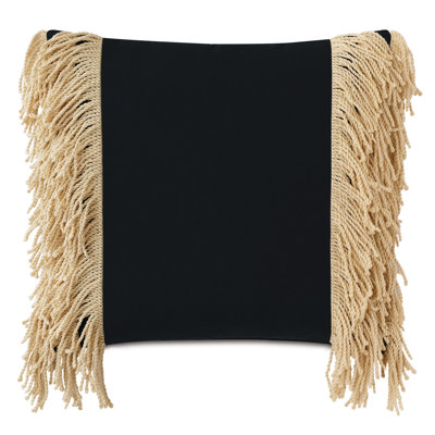 Palermo Fringed Outdoor Reversible Throw Pillow