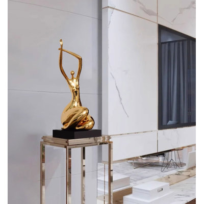 Sculpture abstraite avec résine et galvanoplastie