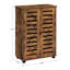 Armoire de salle de bain, armoire de rangement avec portes à persiennes