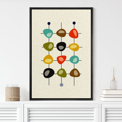 Décoration géométrique colorée abstraite de style Mid-Century Mid-Century pour salon, chambre à coucher X10
