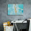 Toile épique Graffiti «Turquoise Stream 2» par Annie Warren, 26 po x 18 po