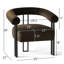Ensemble de 2 chaises d'appoint rembourrées à 3 pieds de 29,5 po de largeur-695464203