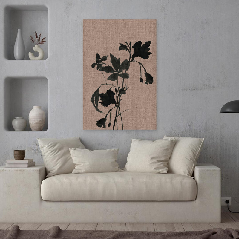Art contemporain, art floral contemporain, H 36 po x l 24 po