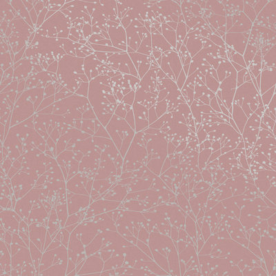 Floral Metallic Wallpaper Roll by Clarissa Hulse