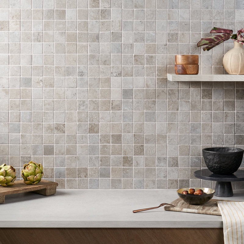 Alcazar 2" x 2" Porcelain Grid Mosaic Wall & Floor Tile, Efeso