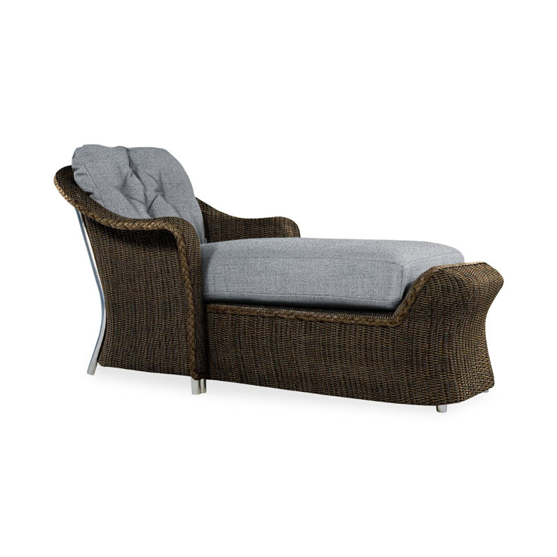Reflections Outdoor Chaise Lounge, Sailcloth Salt, Mink