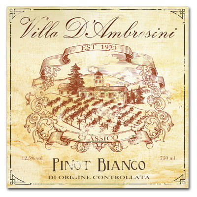 « wine cellars i », affiche rétro sur toile tendue