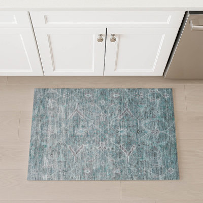 Machine Washable Indoor/Outdoor Masuda ACN2298 Global Rug