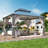  12 Ft. W x 14 Ft. D and 12 Ft. W x 16 Ft. D Aluminum Patio Gazebo-90577619