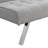 Wood Frame,Stainless Leg,Futon,Sofa Bed Gray