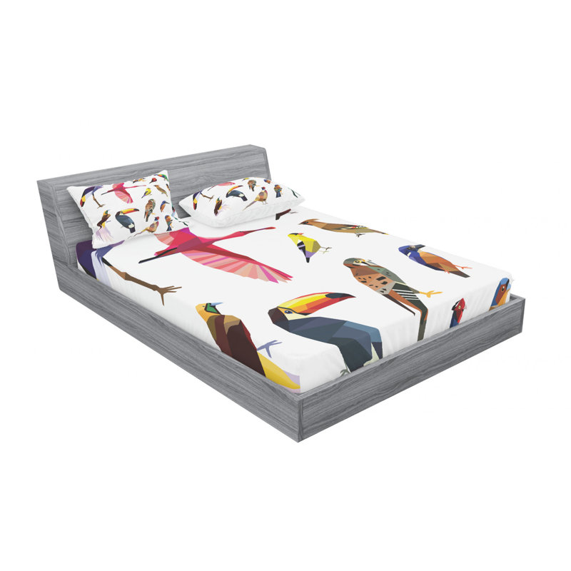 Microfiber Sheet Set, Queen Sheet Set + Fitted Sheet + 1 Pillowcases