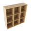 Armoire de rangement murale avec tablettes ouvertes-129339189