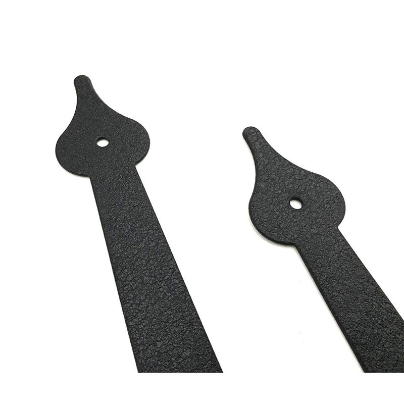 Ensemble de quincaillerie de porte de garage noire 6 pièces